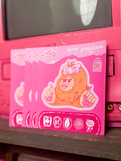 Sass-quatch Waterproof Vinyl Sticker