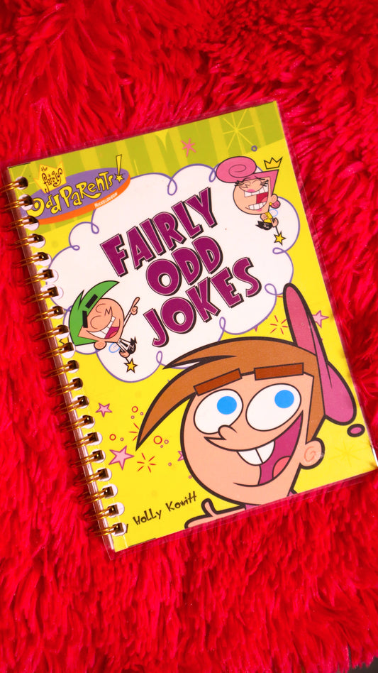 Fairly Odd Parents Odd Jokes Book Upcycled Notebook