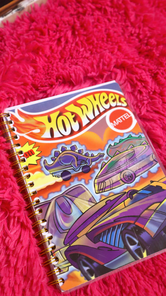 Hot Wheels Mattel Upcycled Notebook