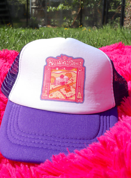 Halloweentown Spooky Purple Trucker Hat