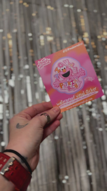Fuzzy Toy 'Tickle the Patriarchy' Waterproof Stickers | UV-Resistant Vinyl Decals