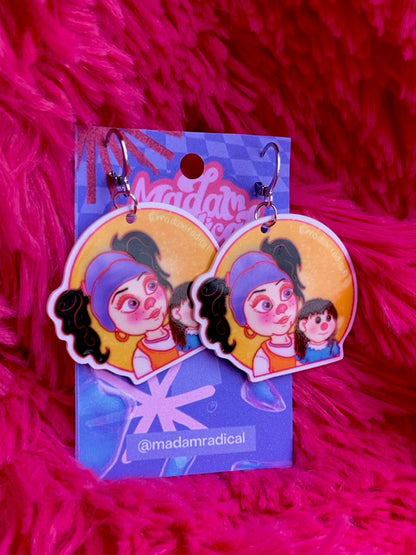 Clown and her Doll nostalgia Earrings