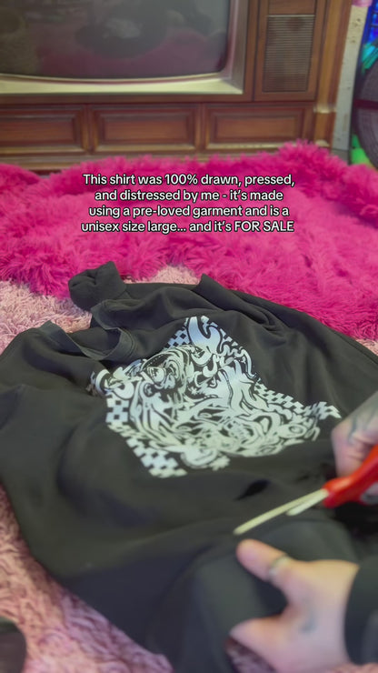 Skateboard Guy HMI Skatepark Fundraiser Upcycled Unisex Sweater Crewneck